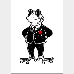 Frog on Valentine's Day Posters and Art